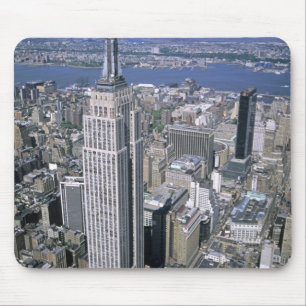 Aeresändning av Byggnaden Empire state och Musmatta