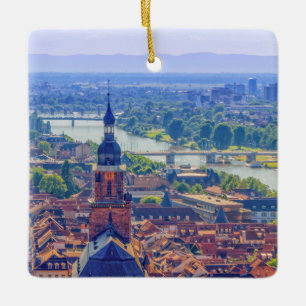 Aeresändning av Heidelberg, Tysklandare Julgransprydnad Keramik