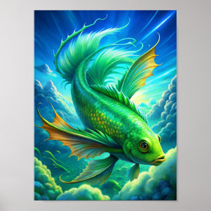 ’Aerial Aquatics’ Poster
