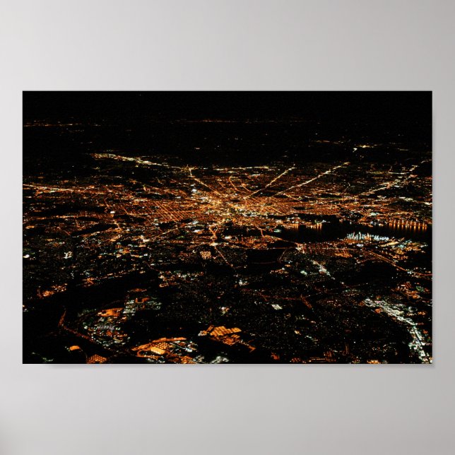 Aerial Baltimore 8 x 12 Poster (Framsidan)