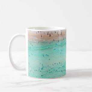 Aerial Bondi Beach, Sydney, sommar. Kaffemugg