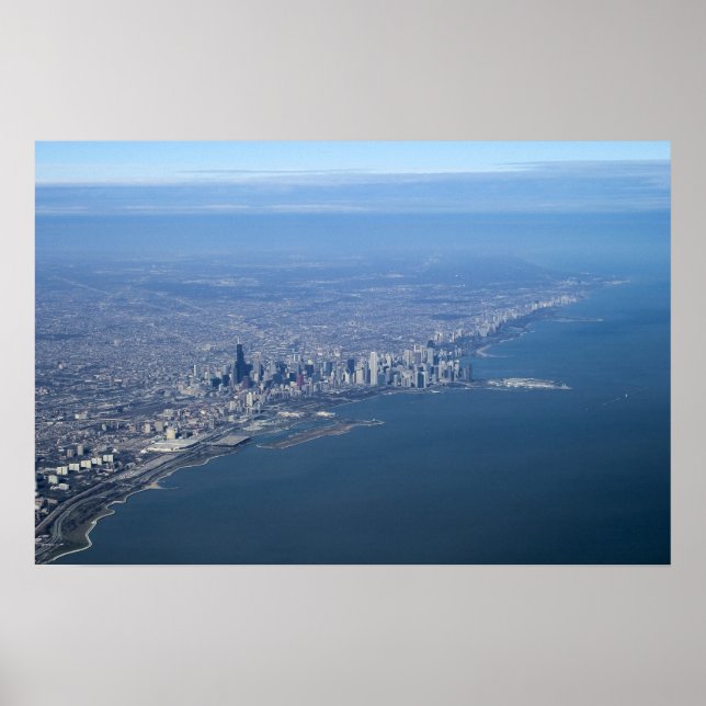 Aerial Chicago Poster (Framsidan)