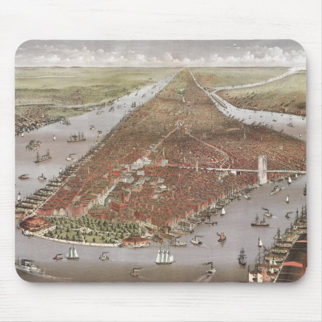 Aerial City View of Manhattan, New York, USA Musmatta (Framsidan)