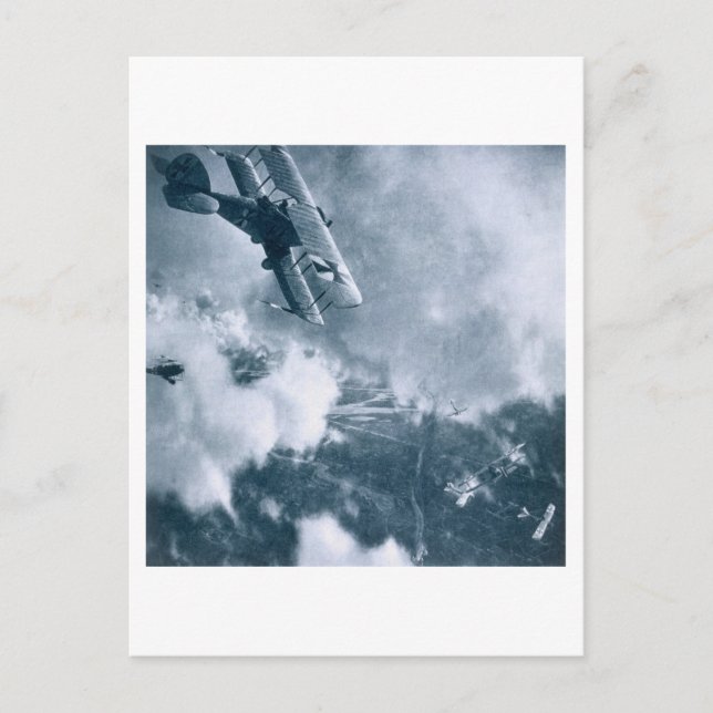 Aerial Combat on the Western Front, Världskrig 1. Vykort (Framsida)