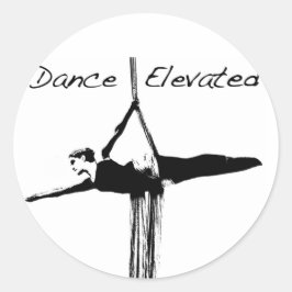 Aerial Dance Stickers Runt Klistermärke
