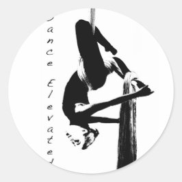 Aerial Dance Stickers Runt Klistermärke