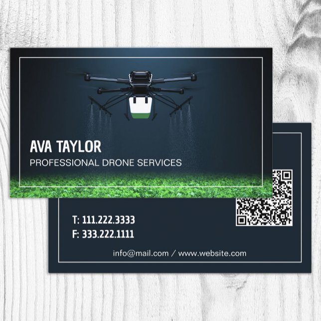 Aerial Drone UAV-Anpassningsbar QR Visitkort (UAV Custom QR Business Cards)