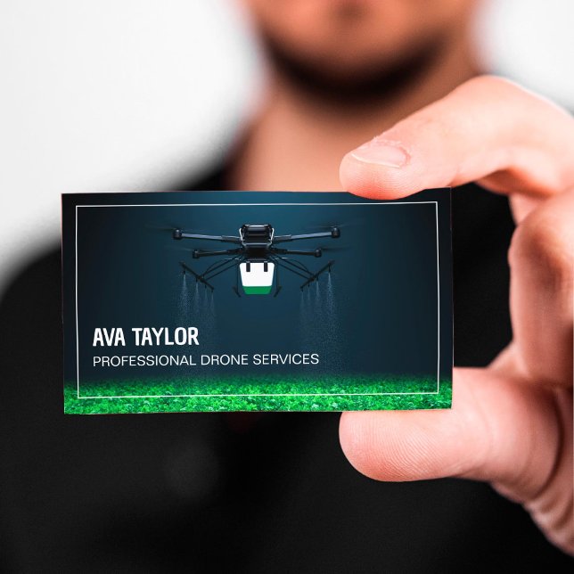 Aerial Drone UAV-tjänster Visitkort (Aerial Drone UAV Services Business Cards)