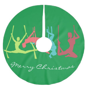 Aerial Fitness Poses Thunder_Cove Julgransmatta Borstad Polyester