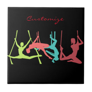 Aerial Fitness Poses Thunder_Cove Kakelplatta