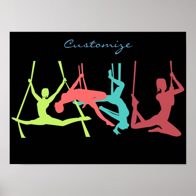 Aerial Fitness Poses Thunder_Cove Poster (Framsidan)
