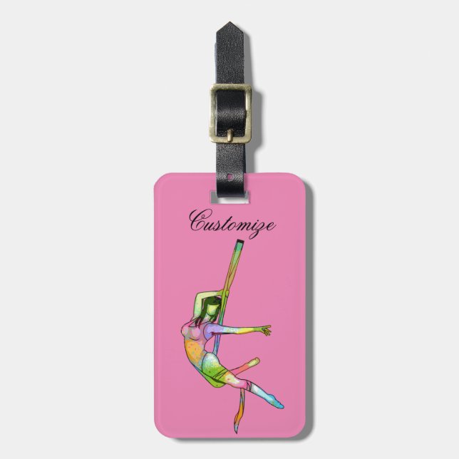 Aerial Fitness Yoga Thunder_Cove Bagagebricka (Vertikal Framsida)