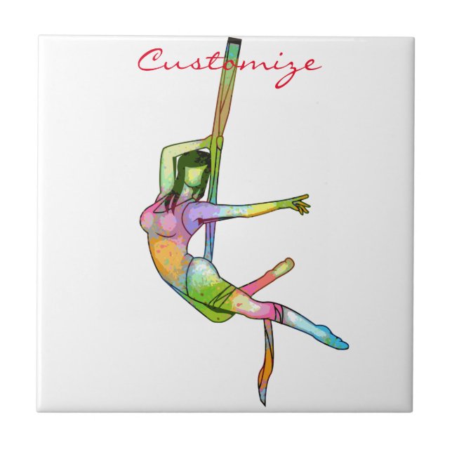 Aerial Fitness Yoga Thunder_Cove Kakelplatta (Framsidan)