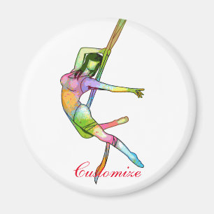 Aerial Fitness Yoga Thunder_Cove Magnet