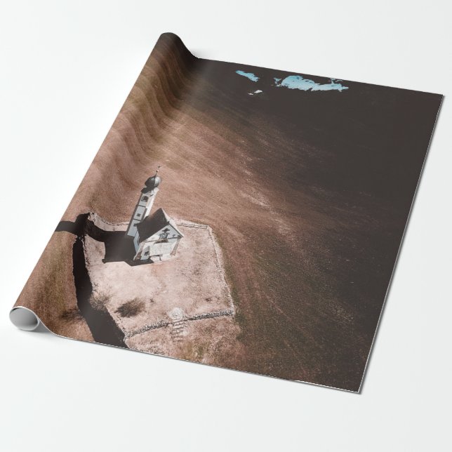 AERIAL FOTO AV VITE BYGGNAD UNDER DAGEN PRESENTPAPPER (Utrullad)