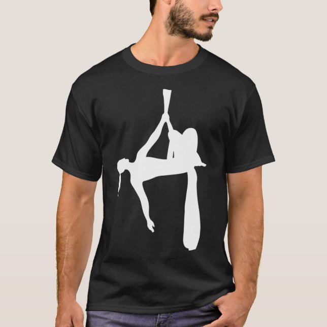 Aerial Hanging Aerialist Trapeze Aerial Ring Luft  T Shirt (Framsida)