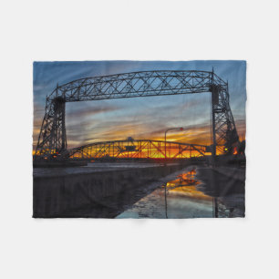 Aerial Hiss Bridge Duluth Minnesota Fleecefilt