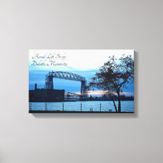 Aerial Hiss Bridge Duluth, Minnesota Print Canvas