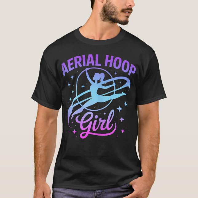 Aerial Hoop Flickan T Shirt (Framsida)