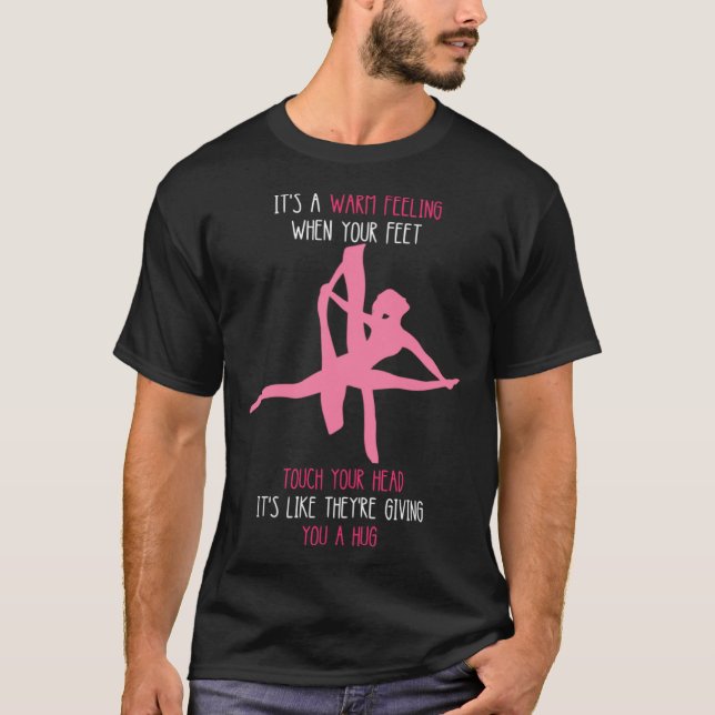 Aerial Hoop Warm Feeling Circus Lyra Air Acrobatic T Shirt (Framsida)