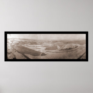 Aerial Indiana Steel Photo 1908 Poster