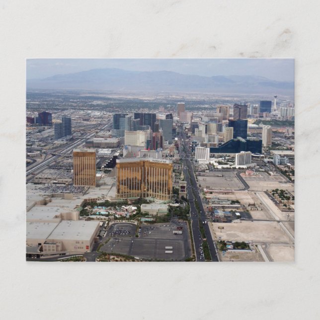 Aerial Las Vegas Strip 2009 Photo Postcards Vykort (Framsida)