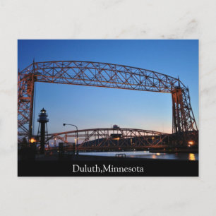 Aerial Lift Bridge Duluth Minnesota Vykort