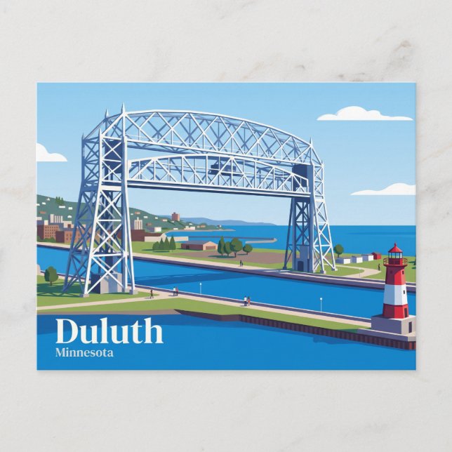 Aerial Lift Bridge USA Vykort (Framsida)