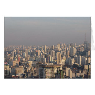 Aerial Panoramic - Sao Paulo Hälsningskort