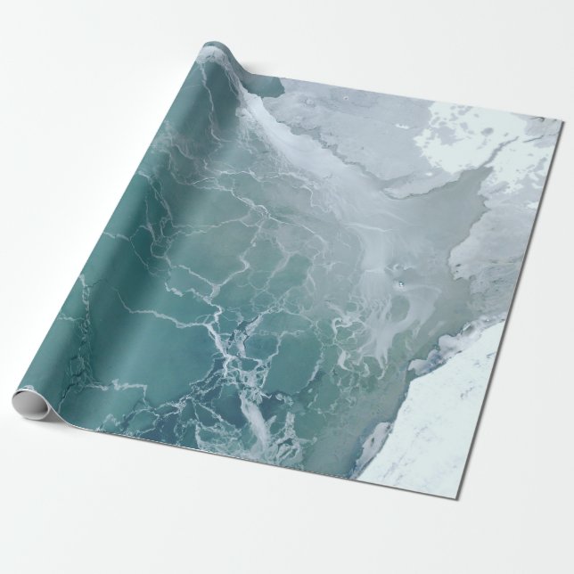 Aerial photo of body of water presentpapper (Utrullad)