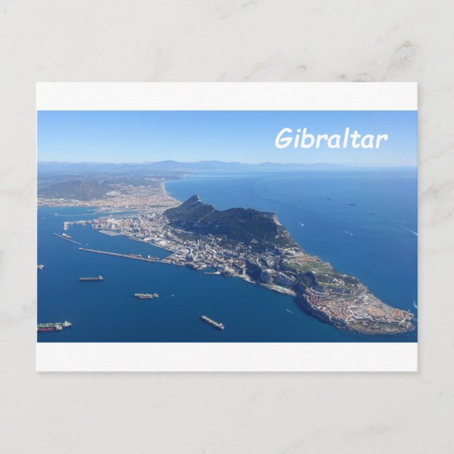 Aerial Photo of Gibraltar Vykort (Framsida)