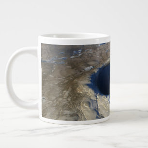 Aerial Pingualuit Crater, Quebec, Kanada. Jumbo Mugg