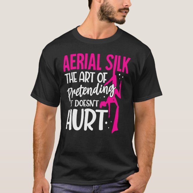 Aerial Silk Aerialist Point Your Toes T Shirt (Framsida)