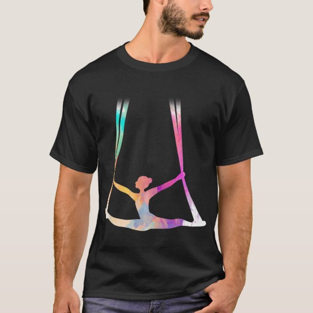 Aerial Silke Circus Yoga T Shirt (Framsida)