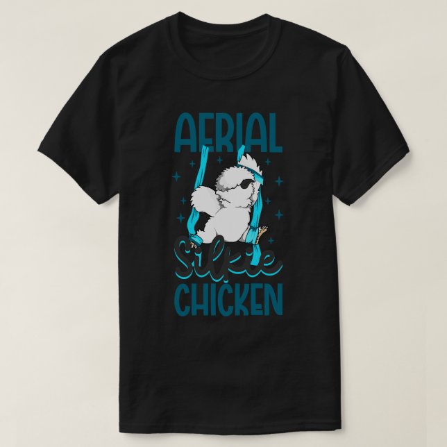 Aerial Silke Yoga Aerial Silkie Chicken T Shirt (Design framsida)