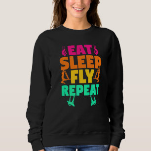 Aerial Silks Aerial Akrobatik Äta Sova Flyga Uppr T Shirt