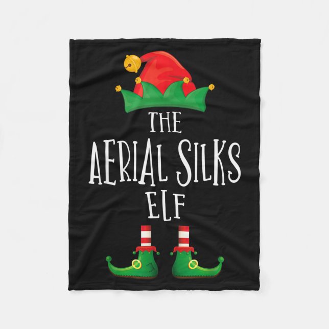 Aerial Silks Elf Shirt Family Matching Pajamas Chr Fleecefilt (Framsidan)