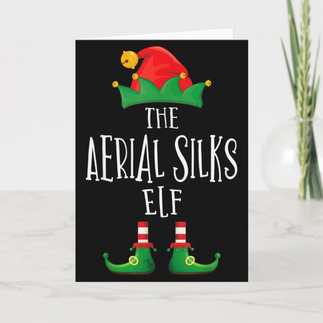 Aerial Silks Elf Shirt Family Matching Pajamas Chr Kort (Framsida)
