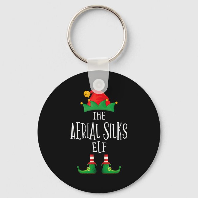 Aerial Silks Elf Shirt Family Matching Pajamas Chr Nyckelring (Framsida)