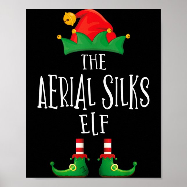 Aerial Silks Elf Shirt Family Matching Pajamas Chr Poster (Framsidan)