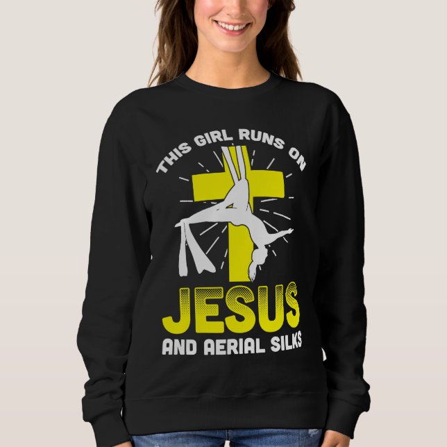 Aerial Silks For Aerial Dancer Silk Aerialist Air  T Shirt (Framsida)