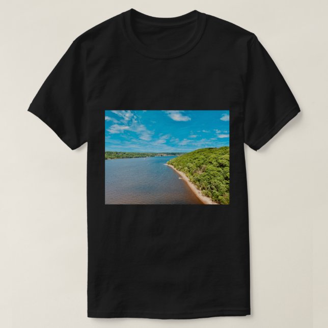 Aerial Stillwater, MN T Shirt (Design framsida)