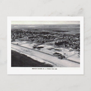 Aerial View, Beach Haven NJ Vintage Vykort