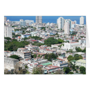 Aerial View, Havanna, Kuba Hälsningskort