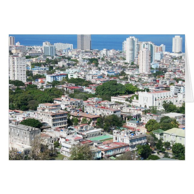 Aerial View, Havanna, Kuba Hälsningskort (Framsidan Horizontal)