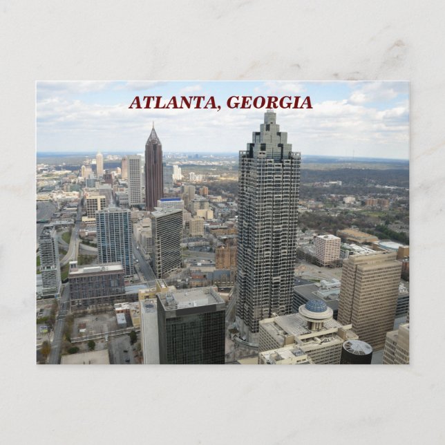 Aerial View of Atlanta, Georgien Vykort (Framsida)