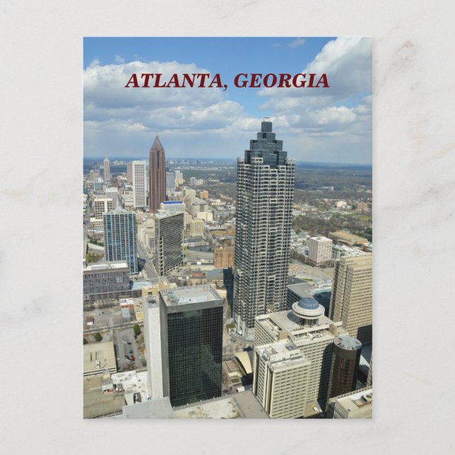 Aerial View of Atlanta, Georgien Vykort (Framsida)