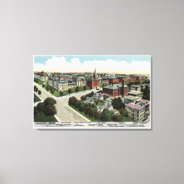Aerial View of City Hospital Canvastryck (Framsida)