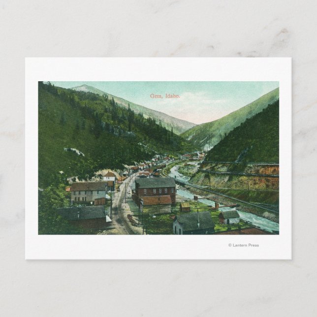 Aerial View of CityGem, ID Vykort (Framsida)