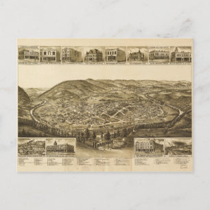 Aerial View of Harriman, Tennessee (1892) Vykort